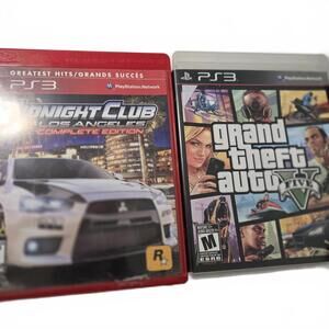PlayStation 3 Game Bundle: Midnight Club Los Angeles Complete Edition & GTA 5